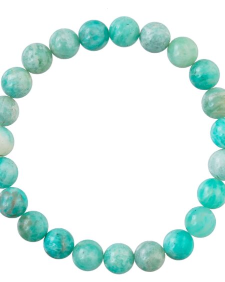 Amazonite Bracelet for Women Men's Gifts - Protection Healing Crystal Bracelet - 8mm Gemstone Beaded Adjustable
