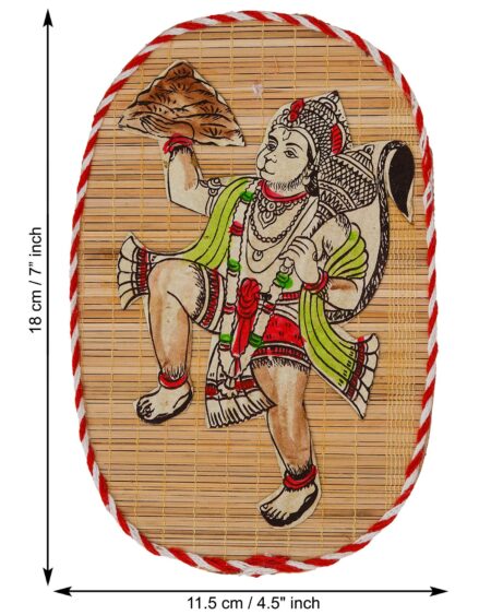 Bamboo Hand Crafted Wall Hangings Of Hanuman Ji For Home Decor | Bamboo Art For Wall Decor