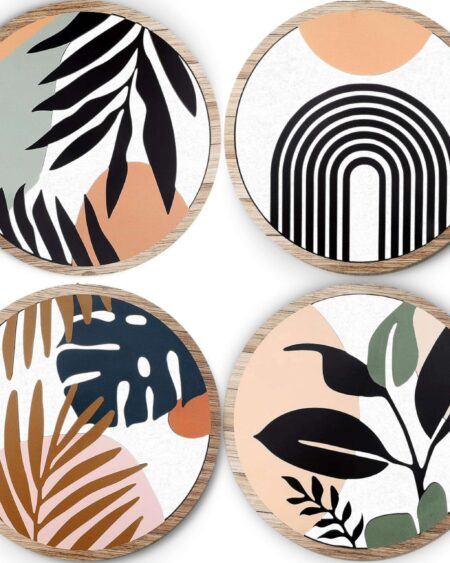 5 PCS Circle Wall Painting