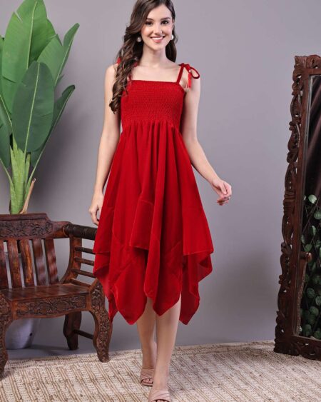 Women's Black Velvet Solid Printed Shirt Midi Dress with Belt