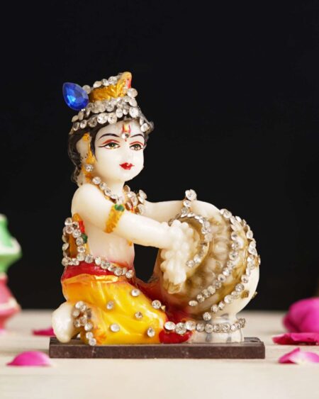Lord Krishna Idol Makhan Chor Statue Gift Showpiece?