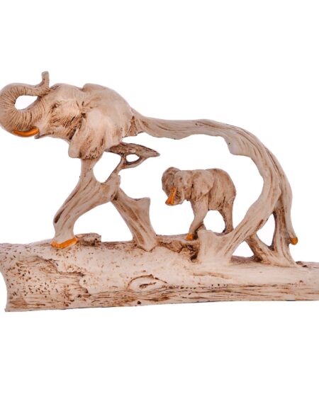 Elephant Family On Mountain