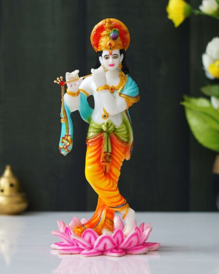 Krishna Playing Flute Statue (11.25 Inches)